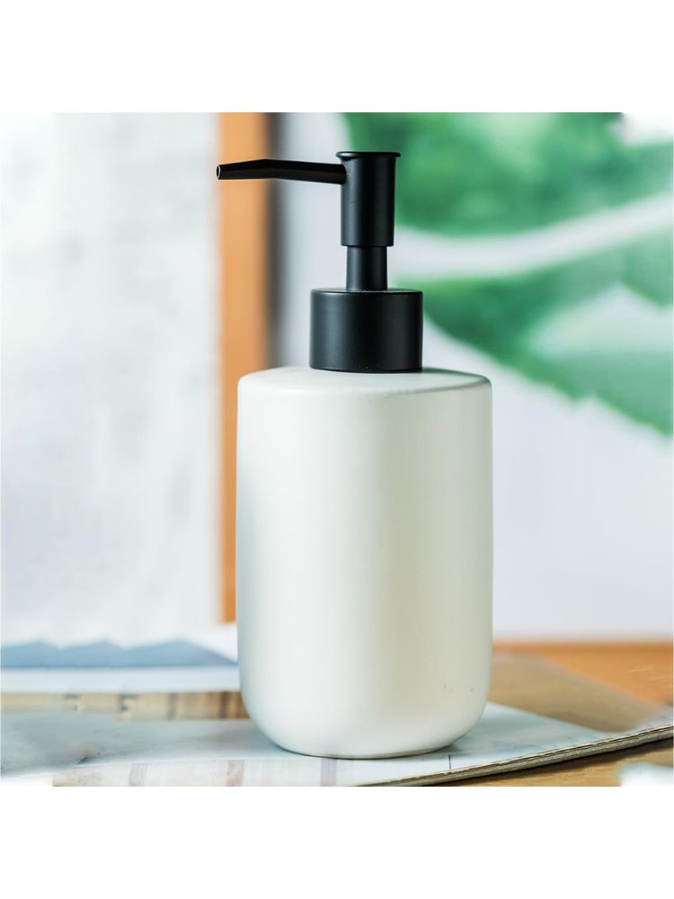 Kuber Industries Liquid Soap, Handwash Soap, Soap Dispenser for Wash Basin | 350 ML | White-image-46