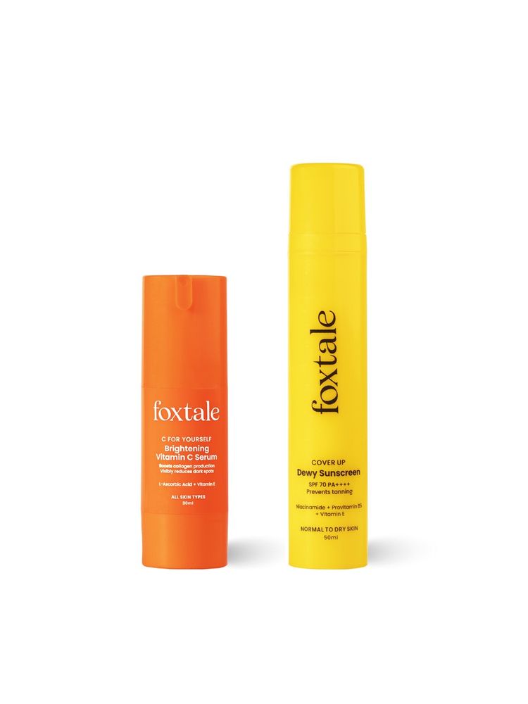 Foxtale Vitamic C Serum & Dewy Sunscreen Combo