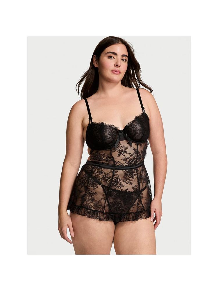 victoria's secret intimates Victoria's Secret Very Sexy Wicked Unlined Rose Lace Apron (Set of 2)-picture-10