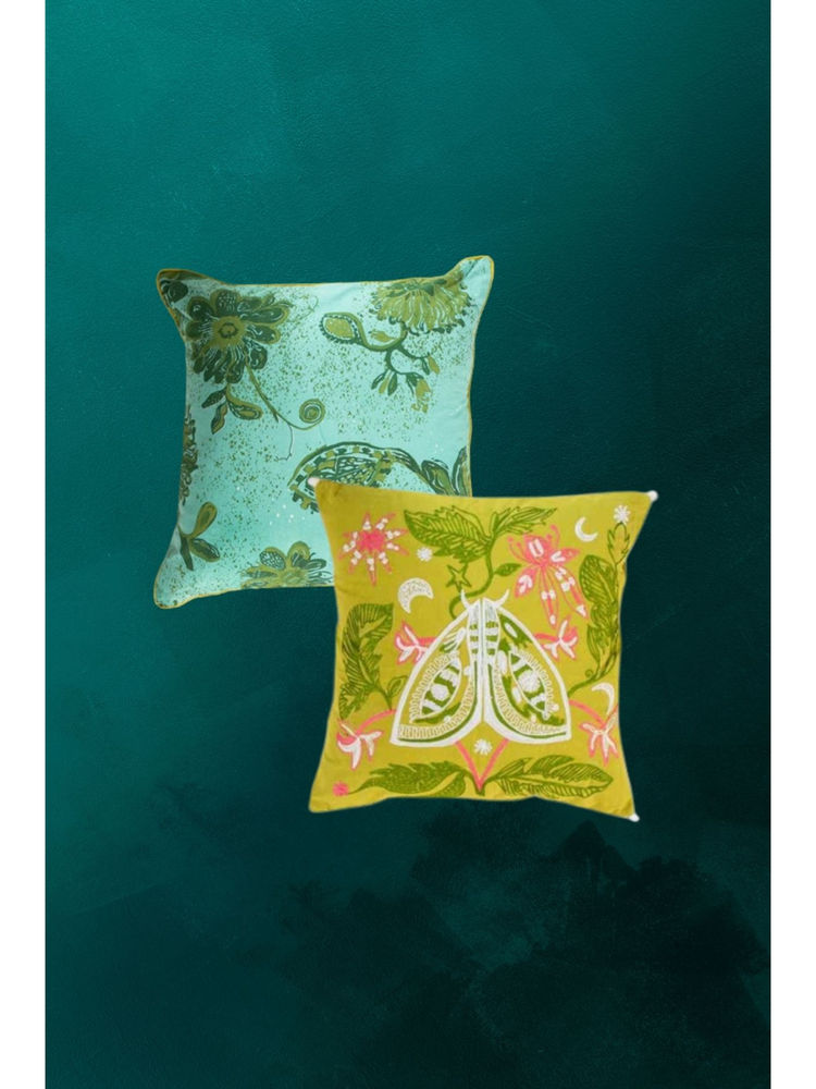 Freedom Tree Multi-Color Ensemble Moon Flyers Cushion Covers (Pack Of 2)-image-9