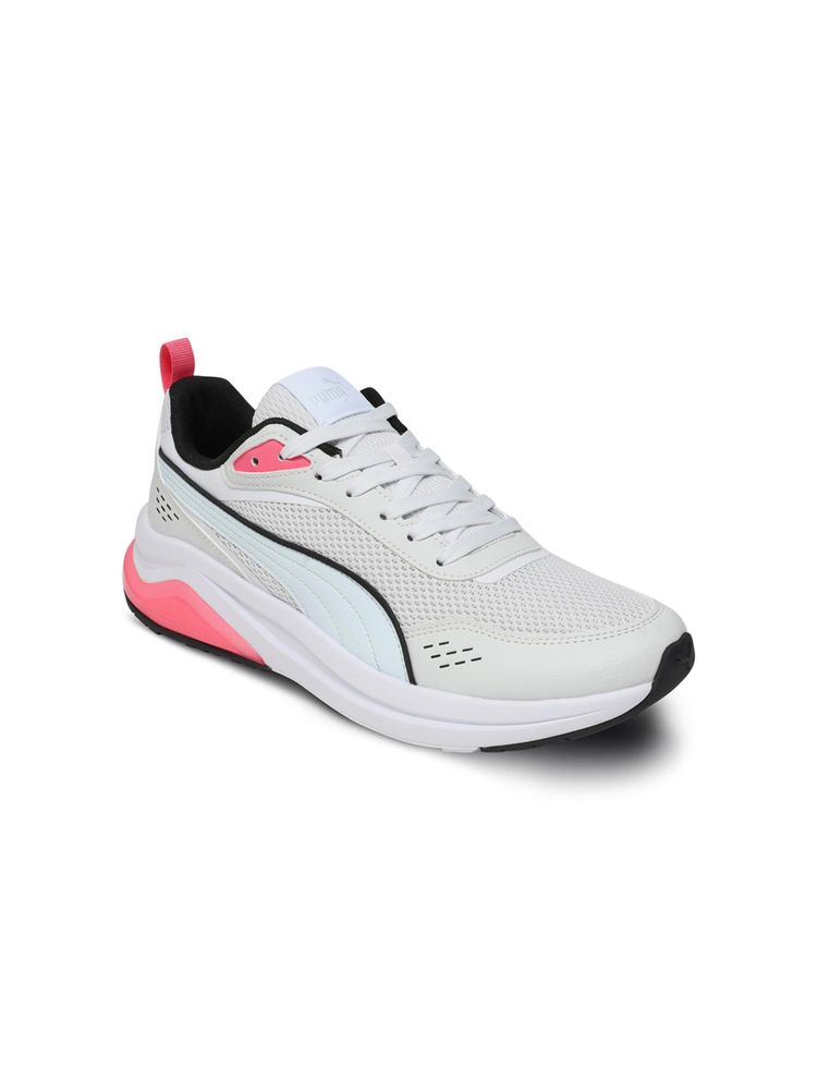 Puma Unisex White Amplifier Retro Sneakers-image-2