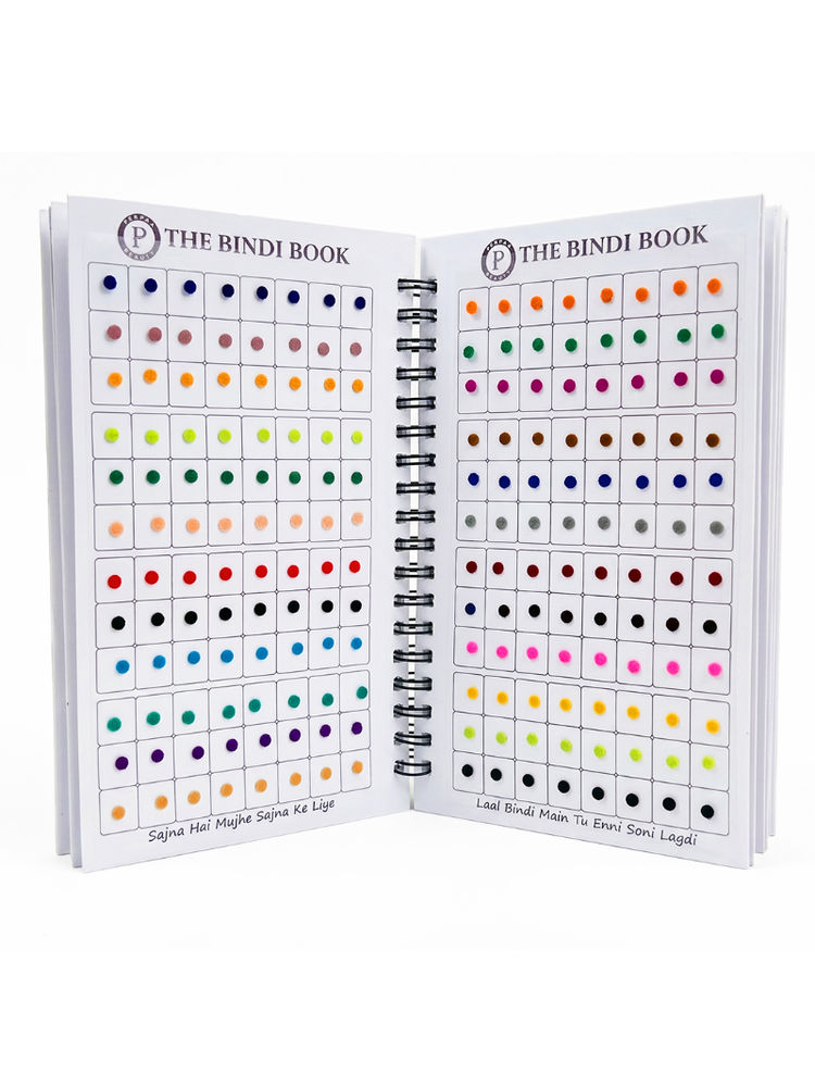 PERPAA Beauty Round Bindi Book Premium Velvet Multicolour 950+ Designs For Women (Diameter 3.5 Mm)-image-2