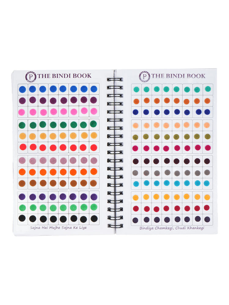 PERPAA Beauty Round Bindi Book Premium Velvet Multicolour 950+ Designs For Women 5Mm To 8Mm-image-11