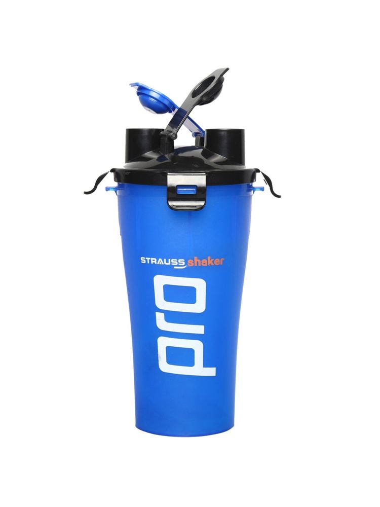 Strauss Dual Shaker Pro 700ml (Blue)-image-1