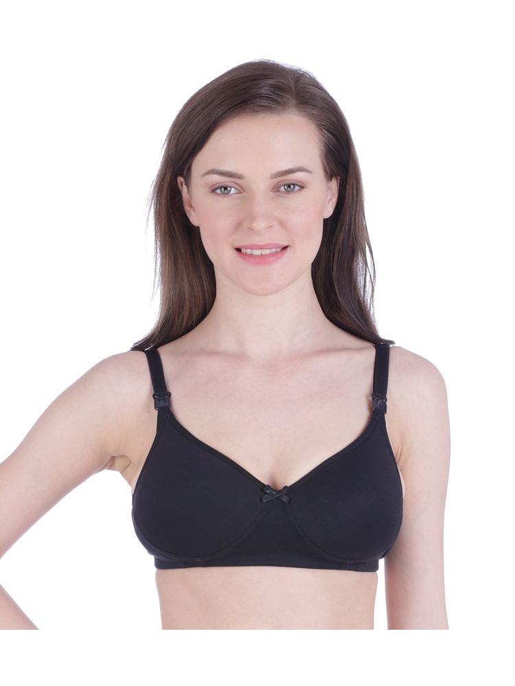 Bralux Padded Blossam Feeding Bra - Black-picture-11