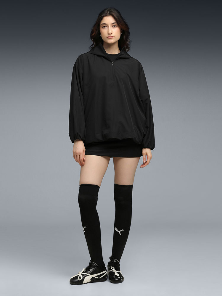 Puma Women Black X Rose Oversized Half Zip Pd Jacket-picture-12