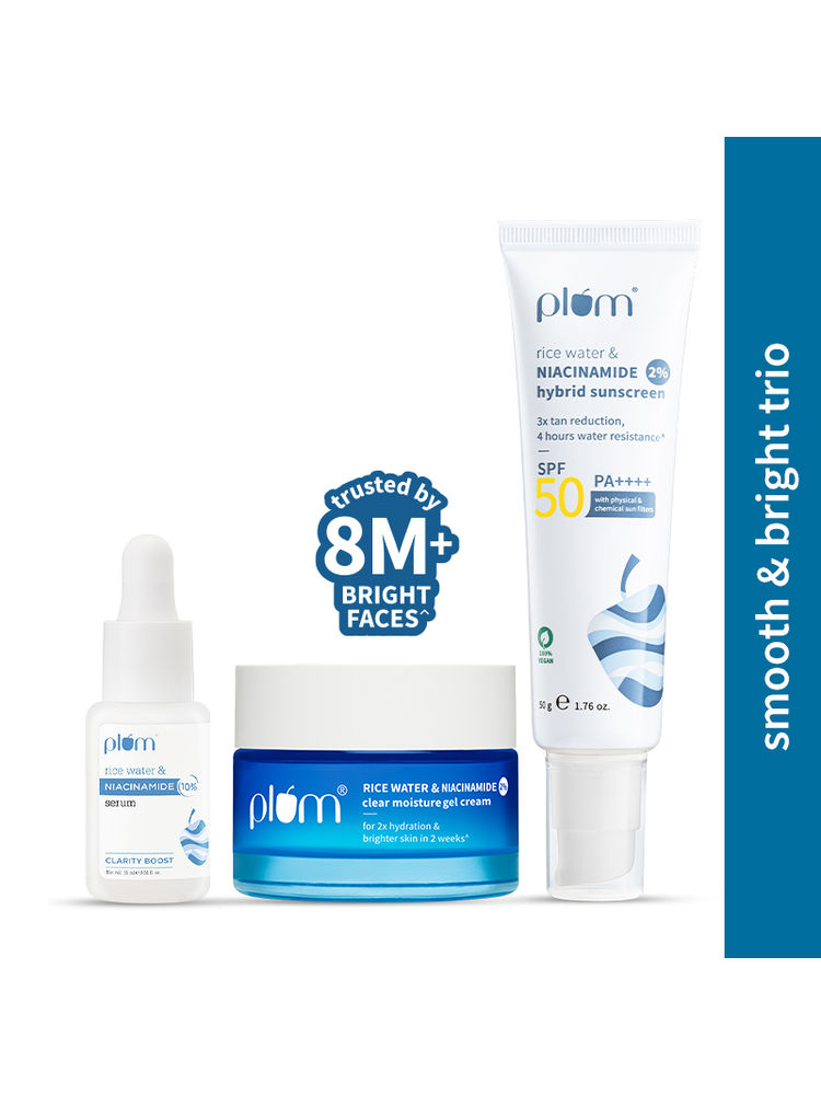 Plum Niacinamide Serum, Moisturizer & Sunscreen Kit For Bright, Blemish-Free, Hydrated Skin-image-12