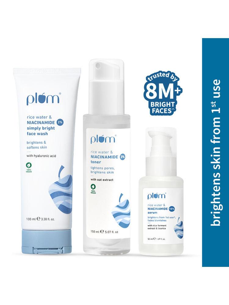 Plum Niacinamide Facewash, Toner & Face Serum Combo Tightens Pore, Fades Blemishes & Hydrates-picture-13