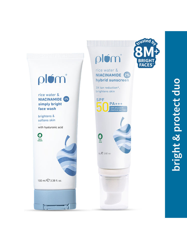 Plum Bestselling Niacinamide Facewash & Sunscreen Combo With SPF 50 PA+++ For Oily Skin And Sun Care-picture-19