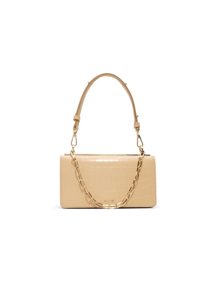 Aldo DABOUCA Women Beige Handbag with Detachable Chain-image-24