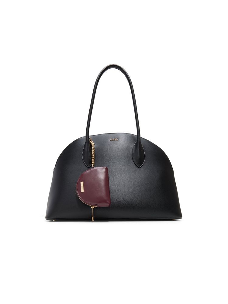 Aldo EBERESSI Women Black Dome Bag with Detachable Strap & Coin Pouch (Set of 3)-image-45