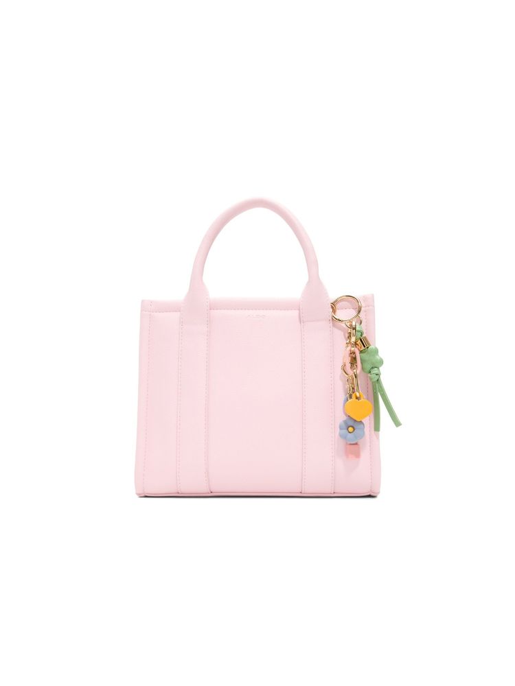 Aldo HYPERTMC04 Women Pink Satchel Bag with Pouch & Bag Charm (Set of 3)-picture-26