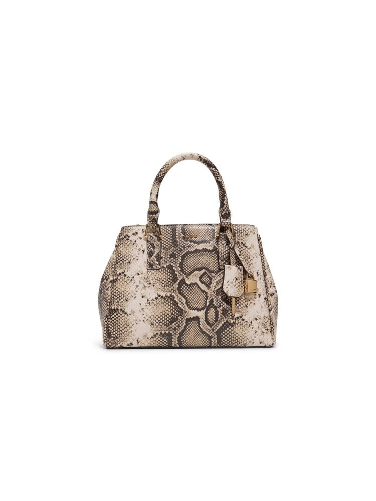 Aldo JAVAMAENTAR Women Beige Satchel Bag