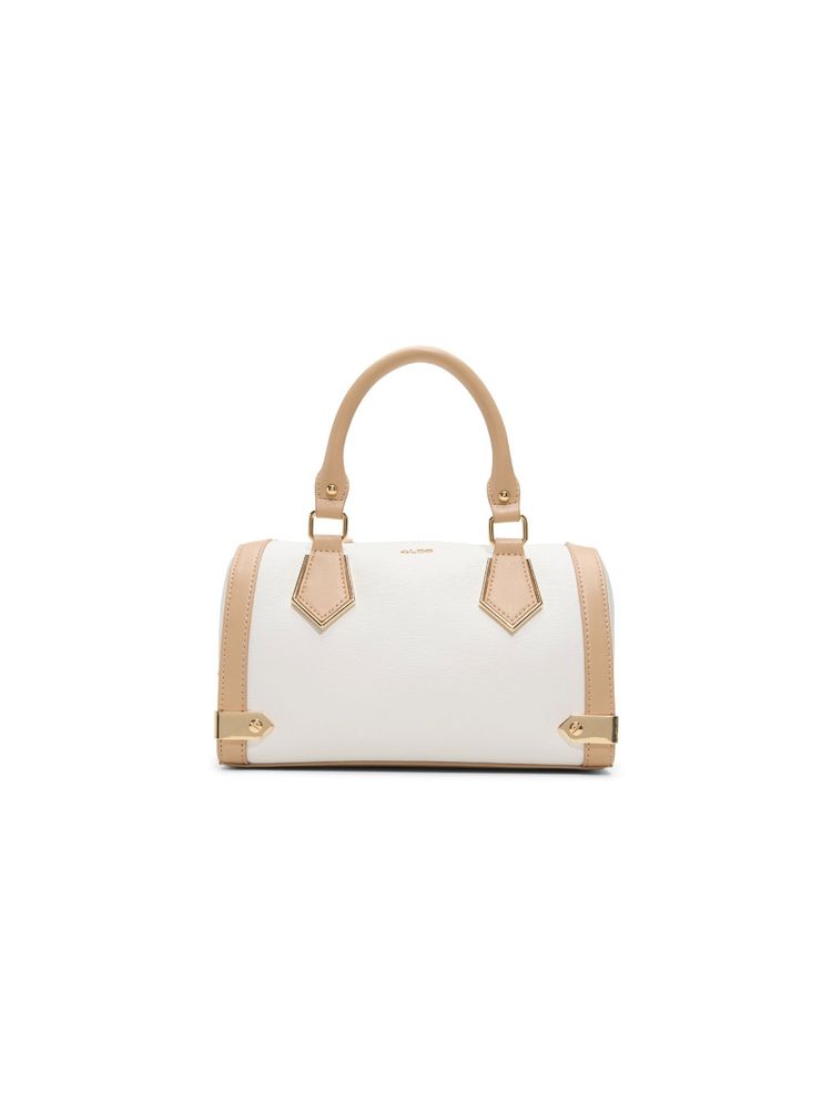 Aldo MAYBRY Women White Barrel Satchel Bag-picture-28