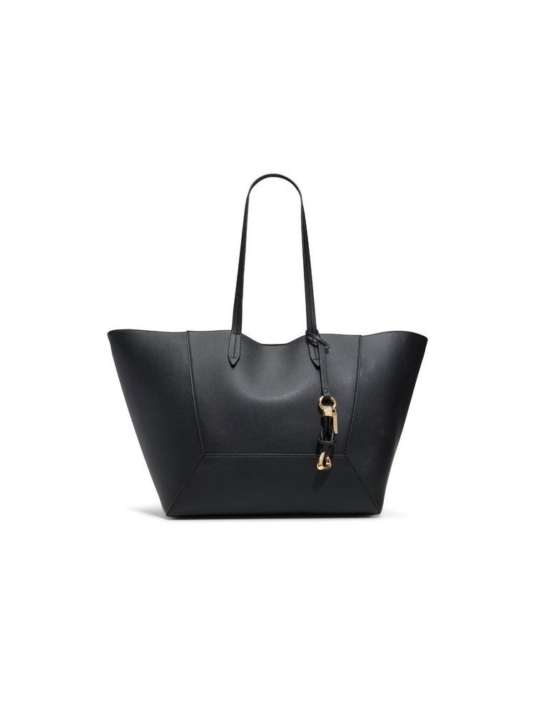 Aldo SALUBRIS Women Black Tote Bag with Pouch & Bag Charm (Set of 3)-image-6