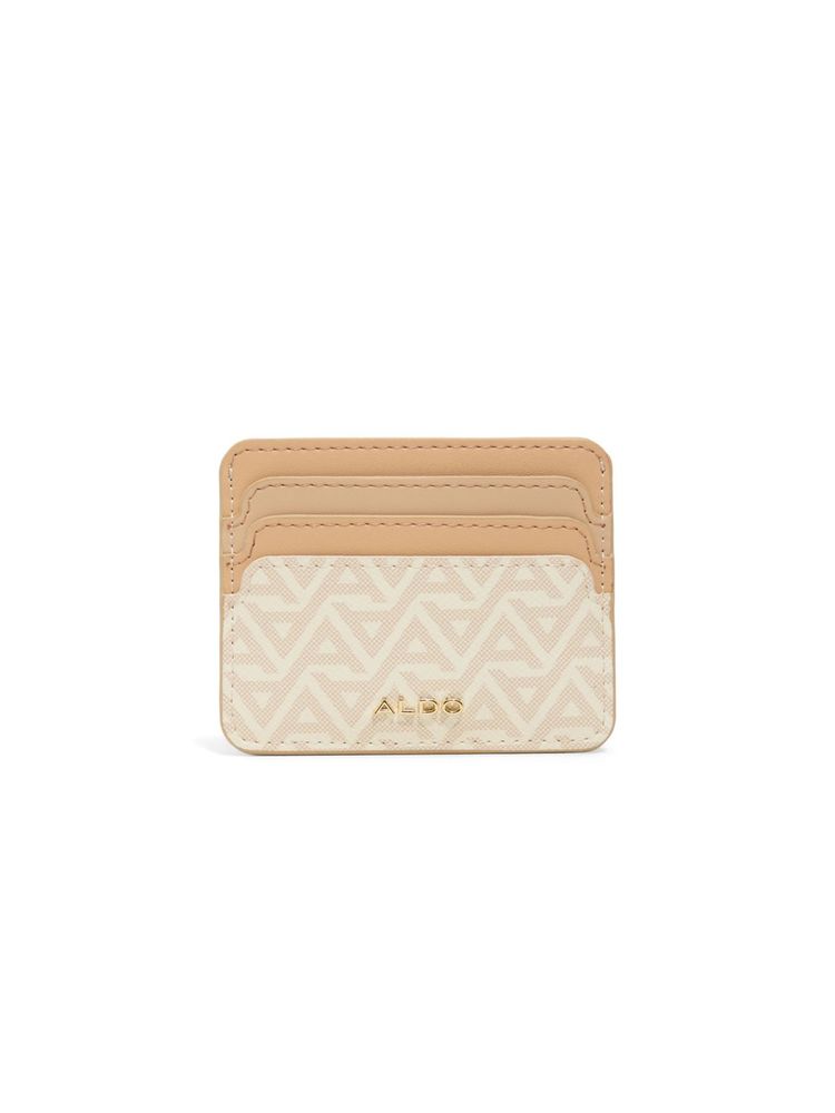 aldo samma women beige card case