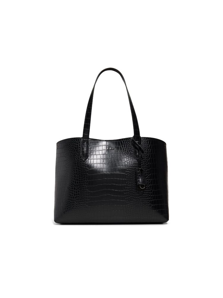 Aldo TAMMERA Women Black Tote with Pouch & Bag Charm (Set of 3)-image-4