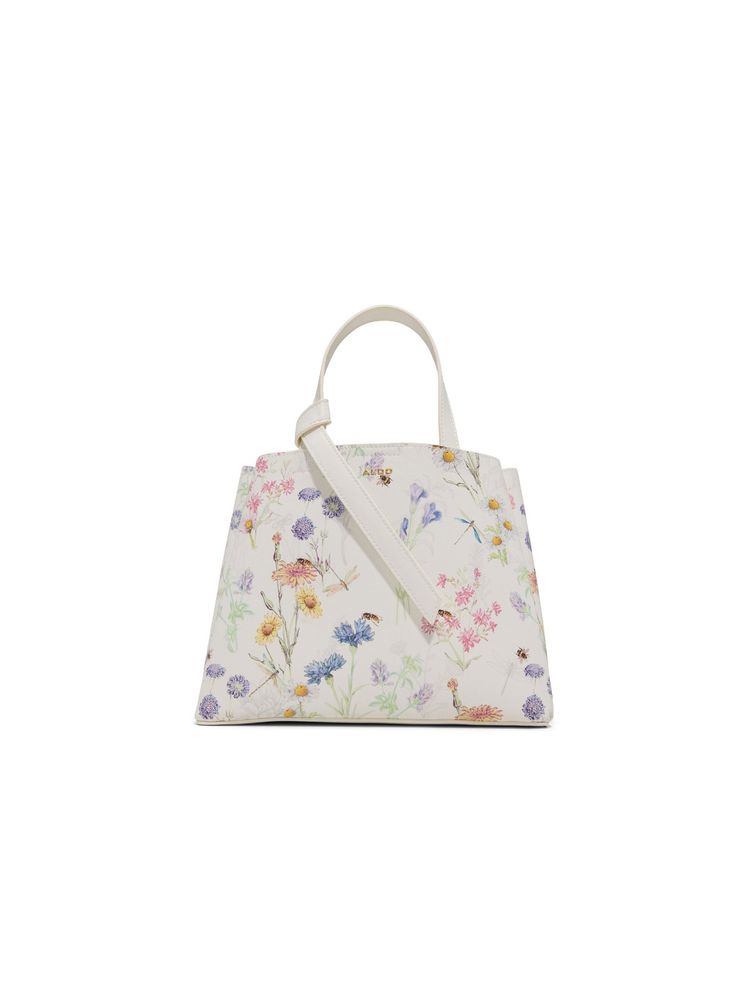 Aldo ZARIA Women White Satchel Bag with Detachable Strap-picture-24