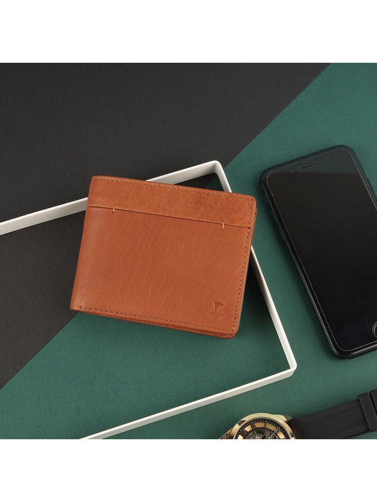 Mochi Solid/Plain Orange Men's Wallet (10)-picture-24