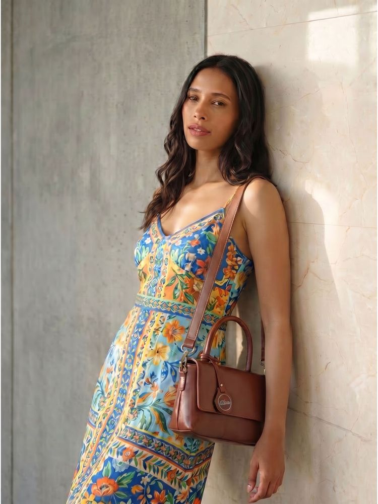 Toteteca Fancy Brown Sling Bag-picture-19