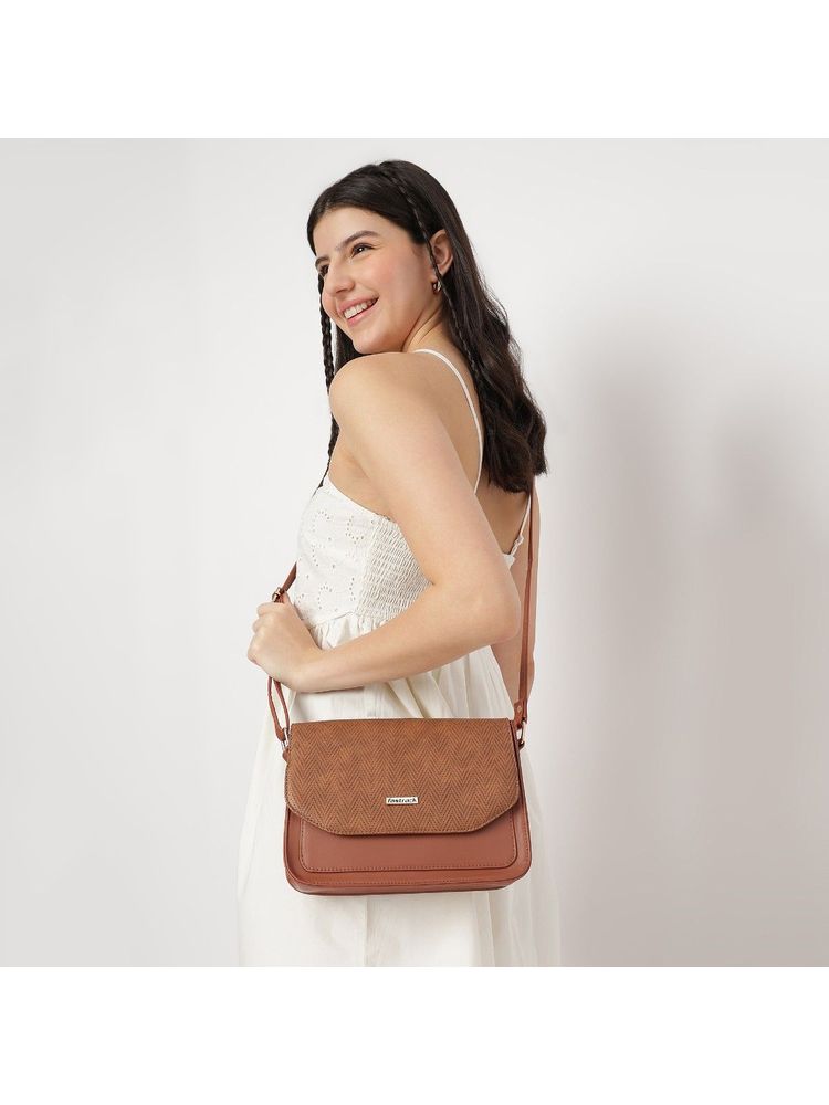 fastrack accessories Fastrack Tan Sling Bag for Women-picture-30