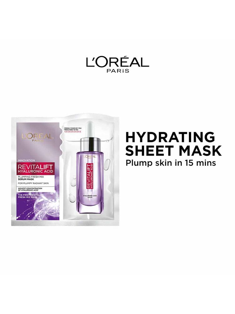 L'Oreal Paris Revitalift Hyaluronic Acid Fresh Mix Serum Hydrating Sheet Mask-picture-25
