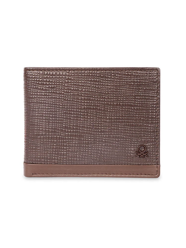 united colors of benetton fashion United Colors of Benetton Men Rfid Protected Barbon Global Coin Wallet - Brown-picture-18