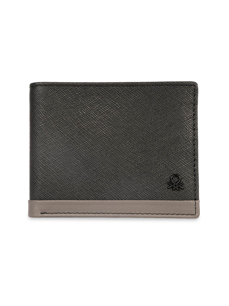 united colors of benetton fashion United Colors of Benetton Men Rfid Protected Broad Slimfold Wallet - Black-picture-11