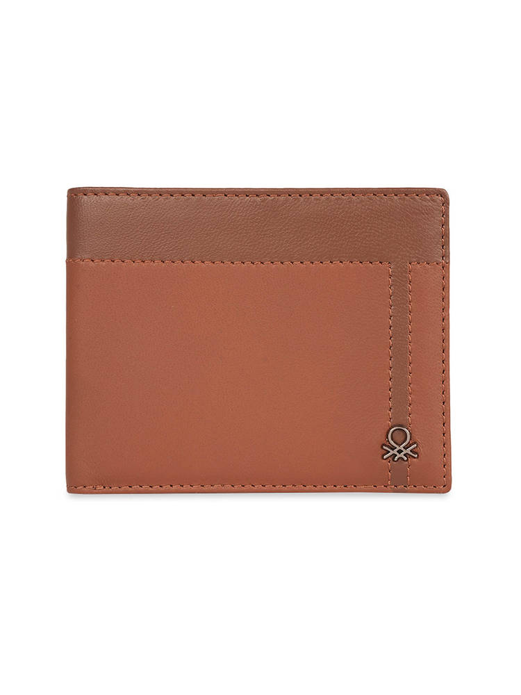 united colors of benetton fashion United Colors of Benetton Men Rfid Protected Carrook Slimfold Wallet - Dark Tan-picture-43