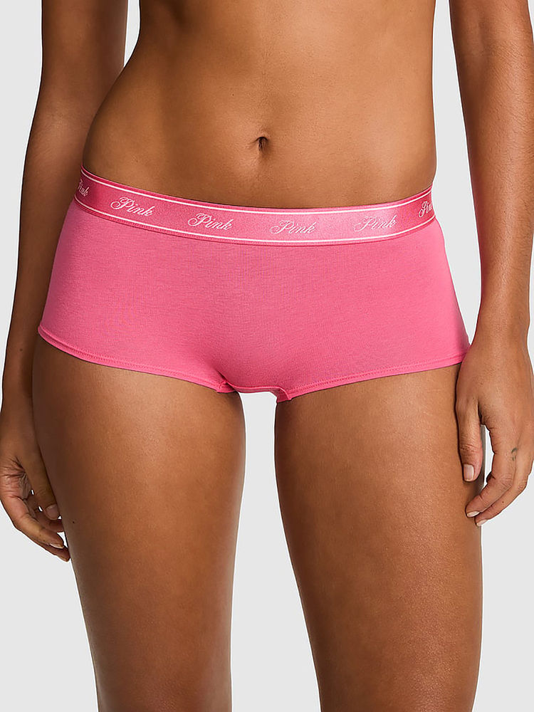 victoria's secret intimates Victoria's Secret Pink Typography Cotton Blend Regular Boyshorts-picture-28