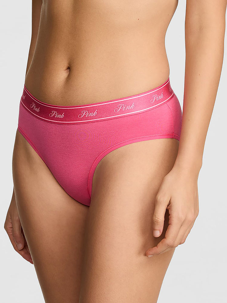 Victoria's Secret Pink Typography Cotton Blend Regular Brief-image-26