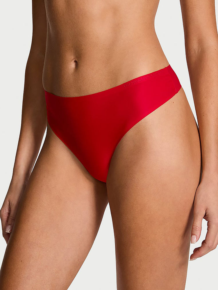 Victoria's Secret Red Solid Polyamide Regular Thong Panty-image-42