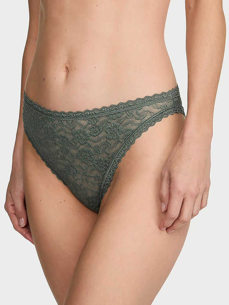 victoria's secret intimates Victoria's Secret Green Self Design Polyamide Regular Brief-picture-22