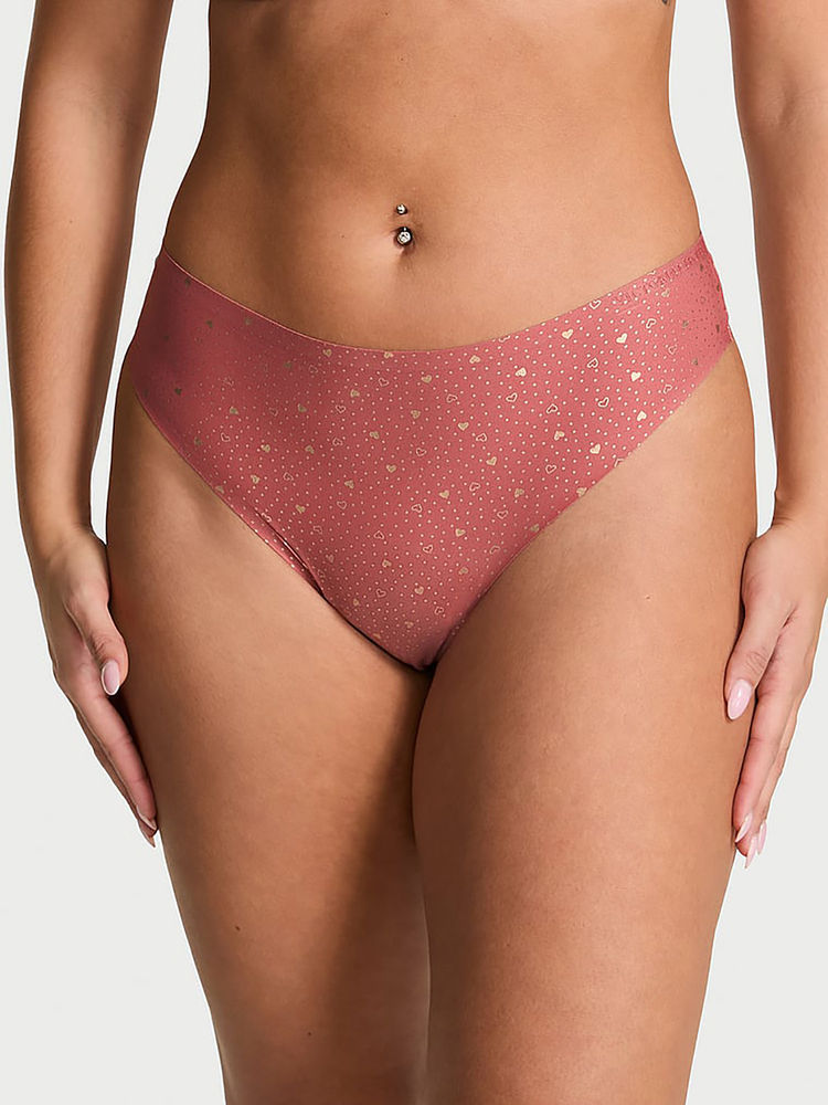 victoria's secret intimates Victoria's Secret Pink Printed Polyamide Regular Thong Panty-picture-15