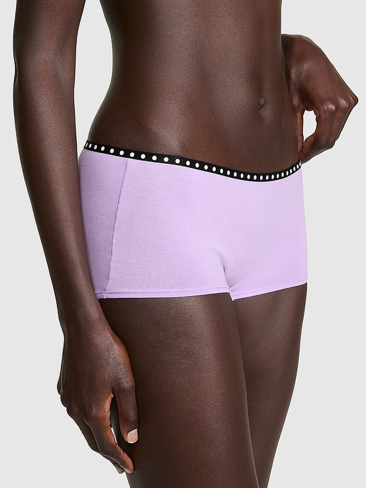 victoria's secret intimates Victoria's Secret Purple Printed Cotton Blend Regular Boyshorts-picture-13