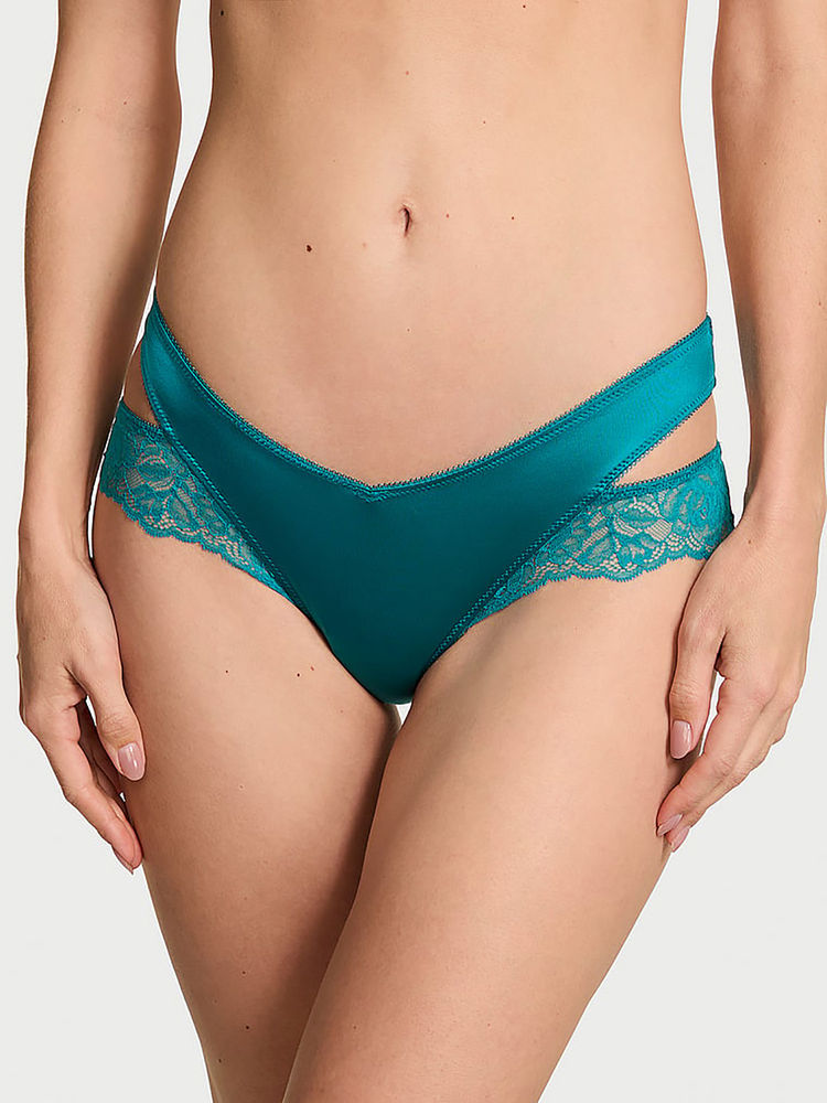victoria's secret intimates Victoria's Secret Teal Self Design Polyamide Regular Brief-picture-12