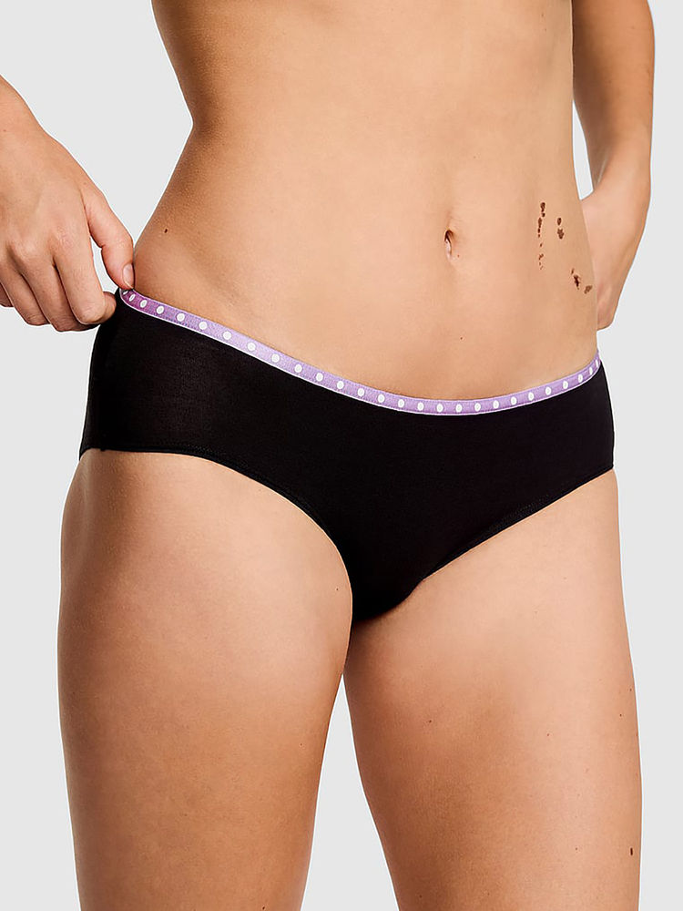 victoria's secret intimates Victoria's Secret Black Printed Cotton Blend Regular Brief-picture-18