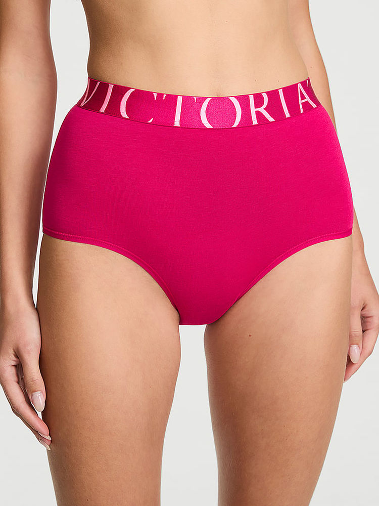 victoria's secret intimates Victoria's Secret Pink Solid Cotton Blend Regular Brief-picture-19