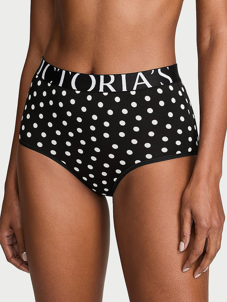 victoria's secret intimates Victoria's Secret Black Polka Dots Cotton Blend Regular Brief-picture-15