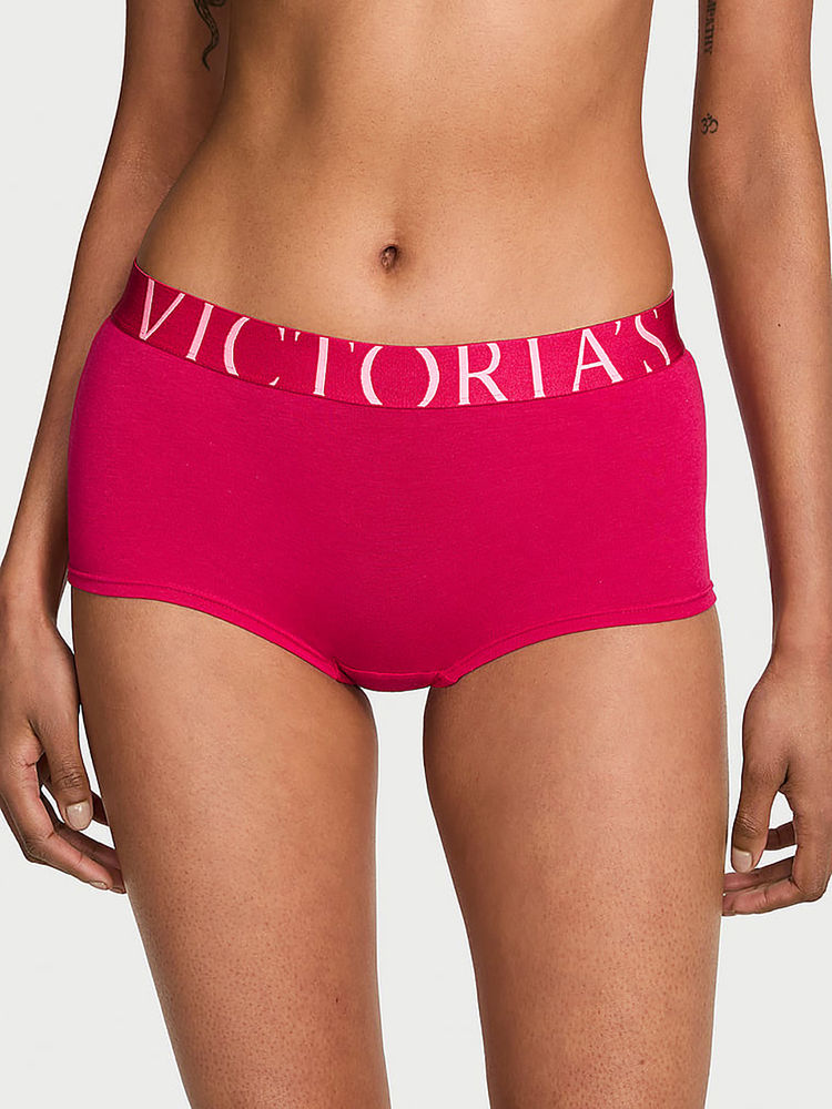 victoria's secret intimates Victoria's Secret Pink Solid Cotton Blend Regular Boyshorts-picture-40