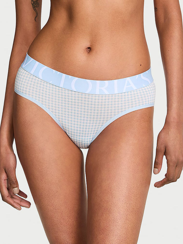 victoria's secret intimates Victoria's Secret Blue Checks Cotton Blend Regular Brief-picture-30