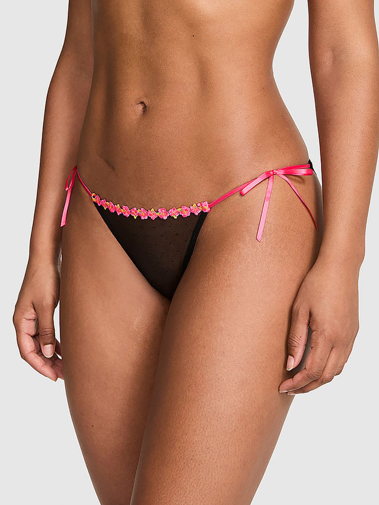 victoria's secret intimates Victoria's Secret Black Solid Polyamide Regular Bikini Panty-picture-13