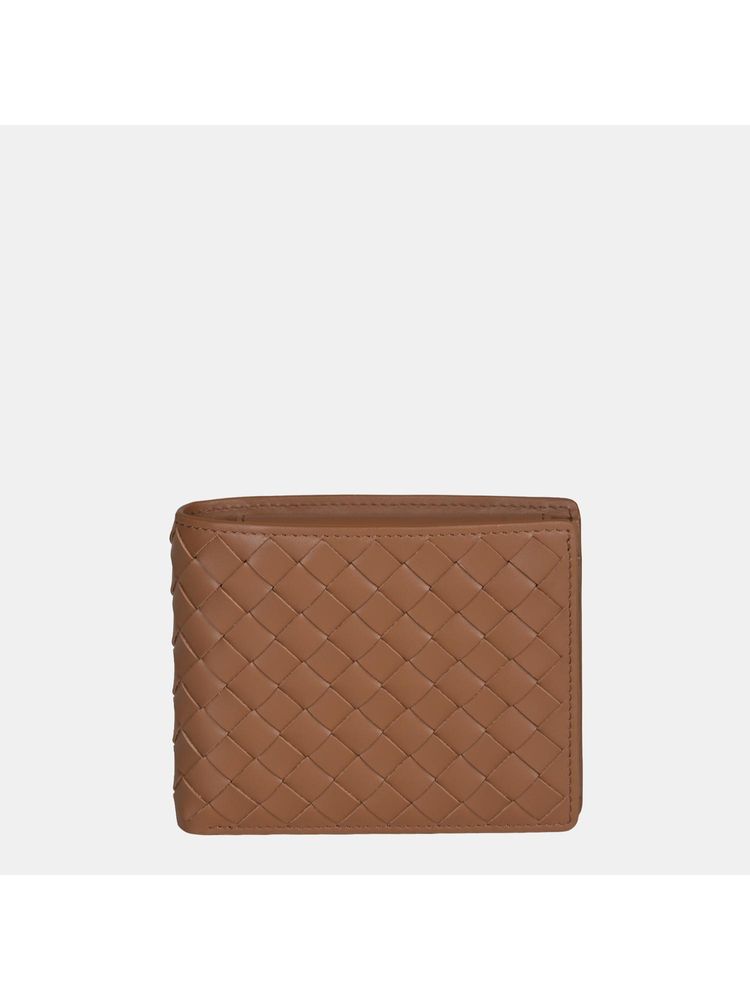 Gioia Enzo Woven Bifold Wallet - Tan-picture-18