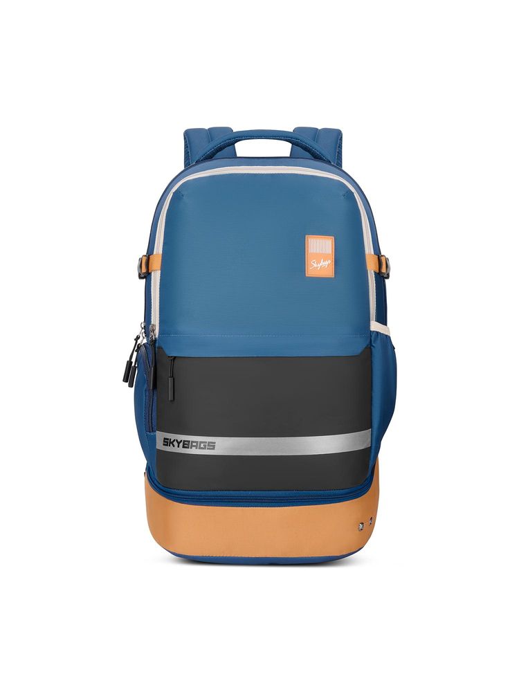 Skybags Unisex Basecamp Teal 17 Compatible Laptop Backpack-picture-37