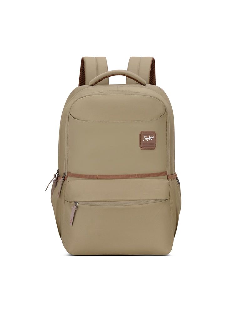 Skybags Unisex Transit Beige 17 Inch Compatible Laptop Backpack-picture-20
