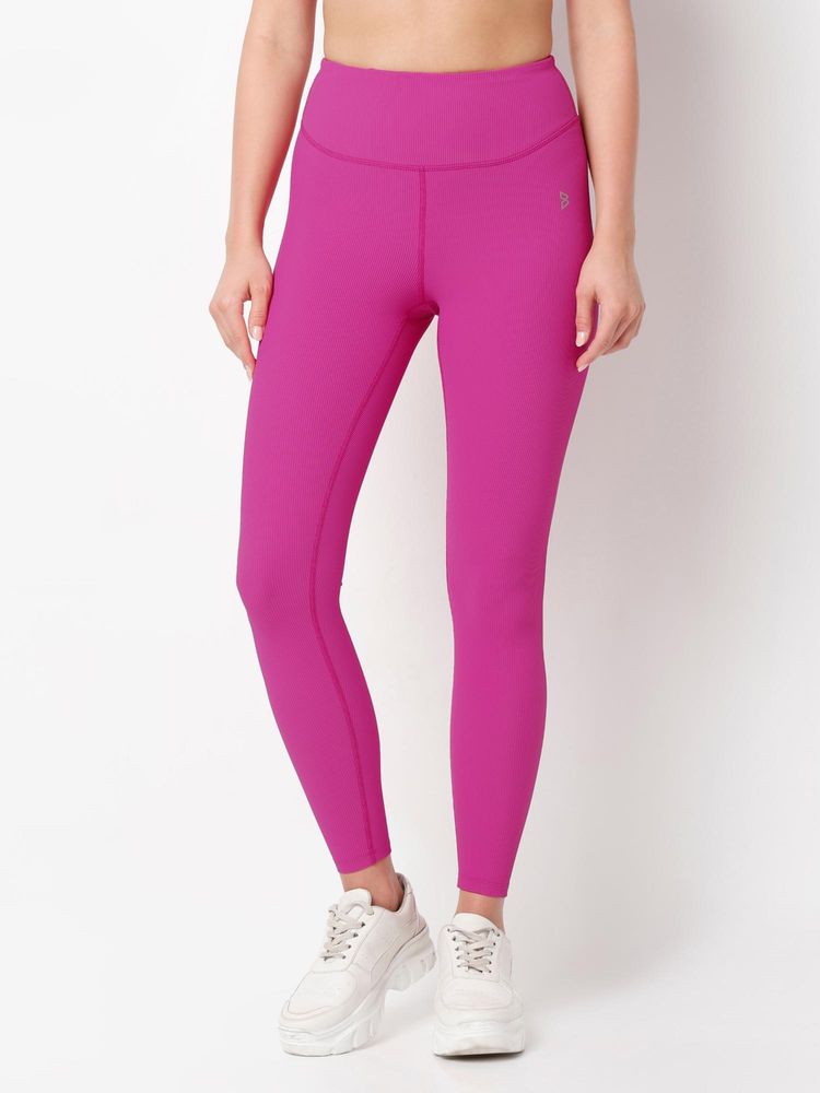 BODD ACTIVE Pilatespro Pink Rib Tights-picture-16