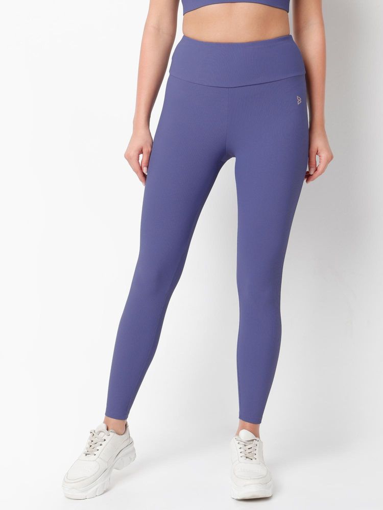 BODD ACTIVE Ocean Rib Purple Tights-picture-14