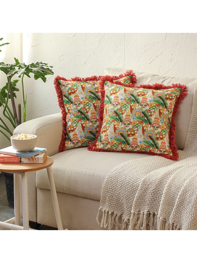 House This Onam Cushion Cover Multi (16x16 inches)-picture-13