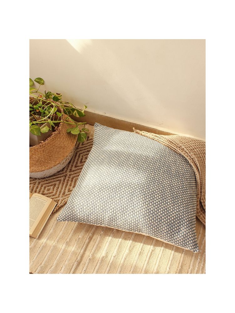 House This Vindhya Cushion Covers Dark Blue (24x24 inches)-picture-14