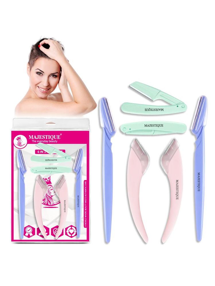 Majestique 6-In-1 Face Razor For Women - Multi-color